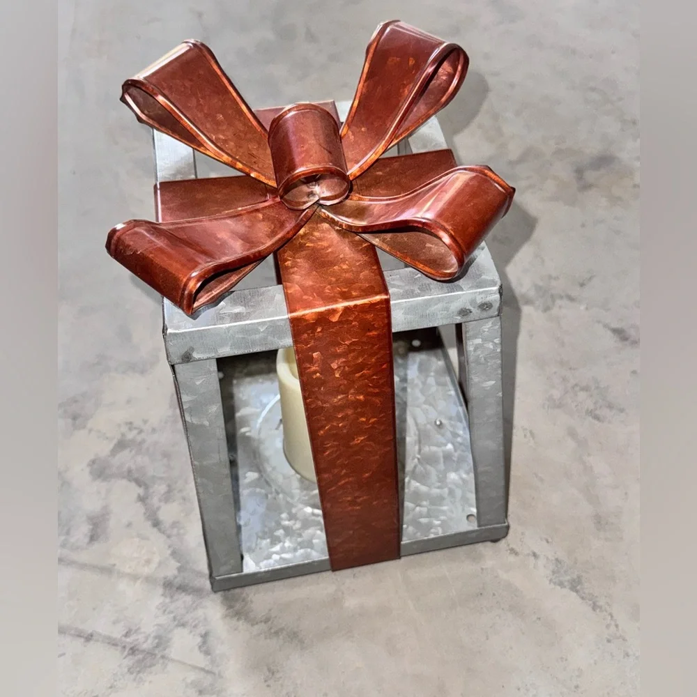 Elegant Copper and Silver Lantern